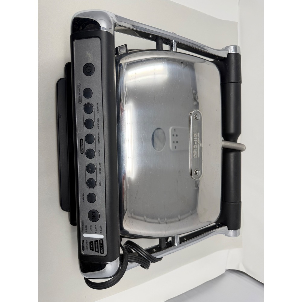 All-Clad Electric Indoor Grill Auto Sensor Panini Maker Stainless Steel PG710851